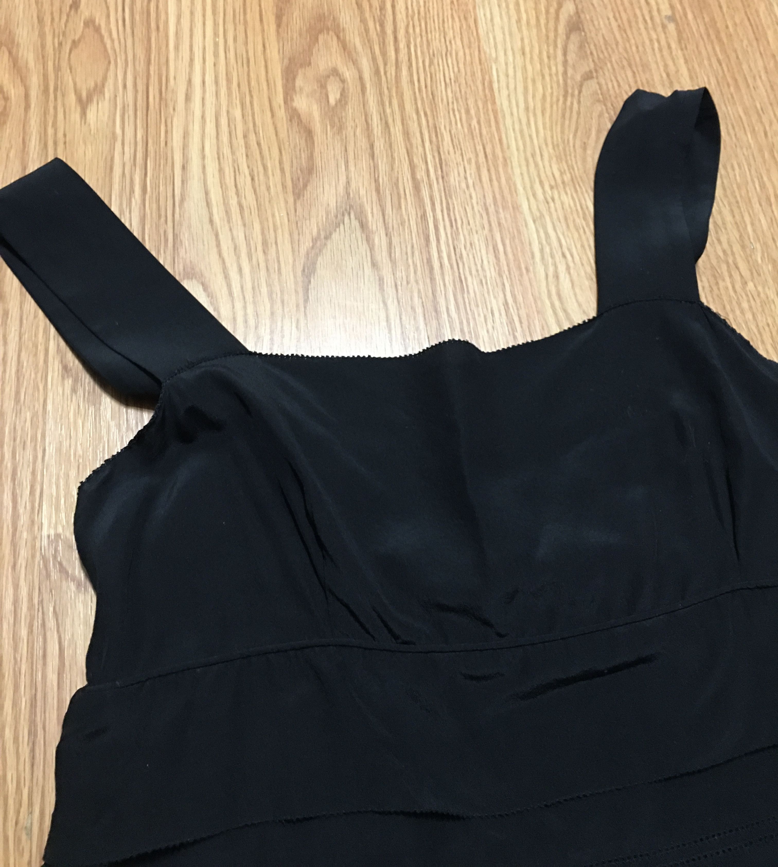 DOROTHEE SCHUMACHER Dorothee Schumacher Black Silk Designer Dress Size 4 (US 8) Size M / US 6-8 / IT 42-44 - 8 Thumbnail