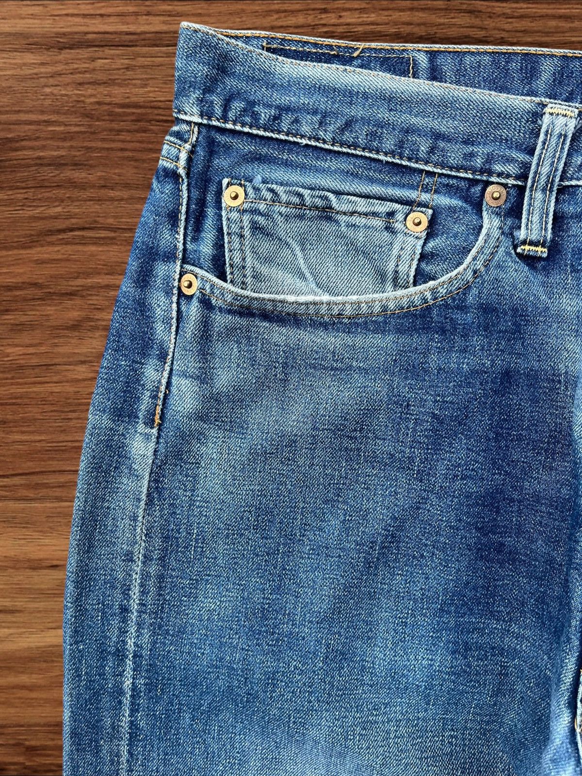 Japanese Brand Vintage Japanese Brand Buttonfly Redline Selvedge Jeans Size US 32 / EU 48 - 5 Thumbnail