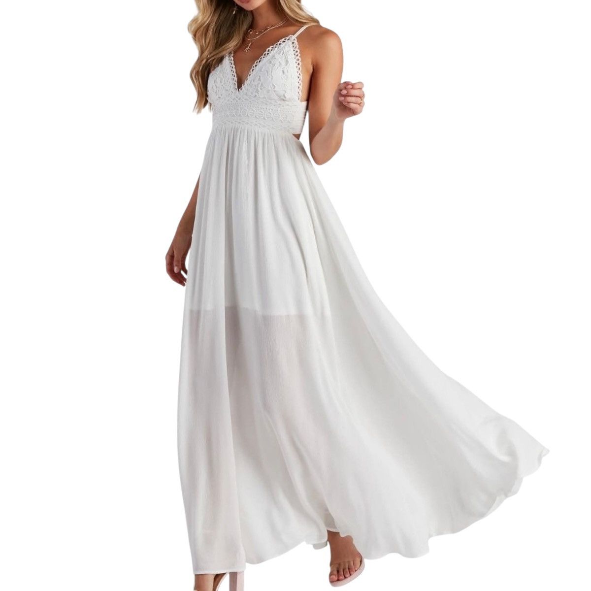 Other Windsor Boho Breeze crochet maxi dress Size S / US 4 / IT 40 - 2 Thumbnail