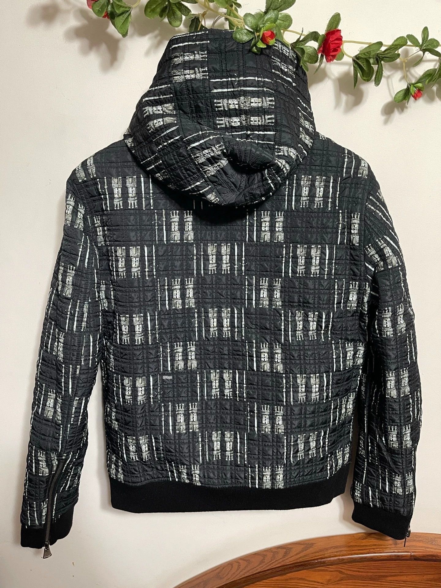 Dolce & Gabbana Multi-Color Patterned Hooded Light Jacket Size M Size US M / EU 48-50 / 2 - 2 Thumbnail