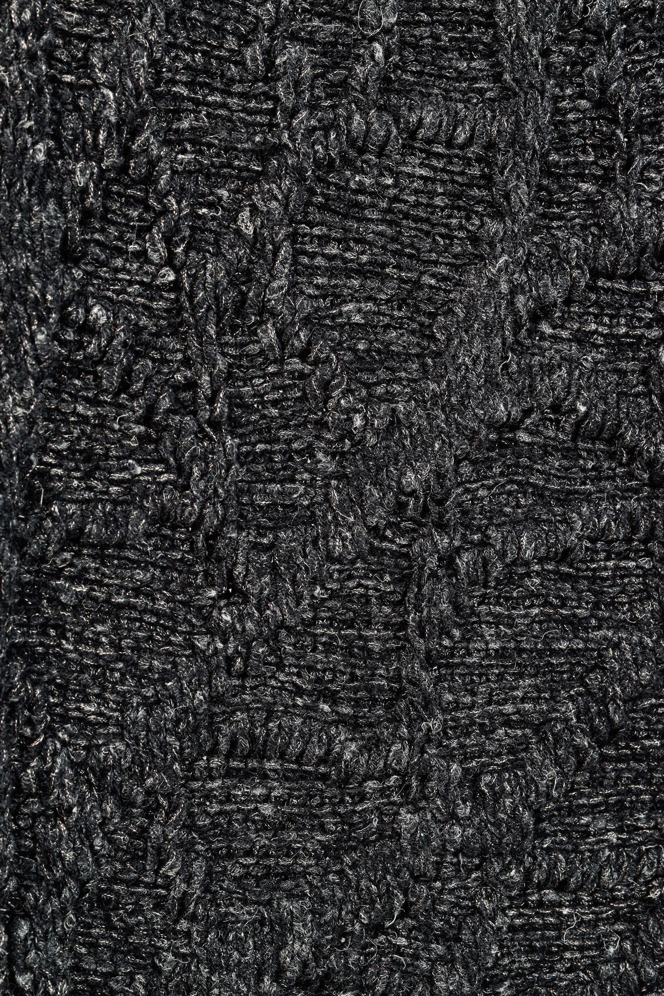 Sarah Pacini Sarah Pacini Wide Neckline Black Long-Sleeve Wool Sweater Size XS / US 0-2 / IT 36-38 - 6 Thumbnail