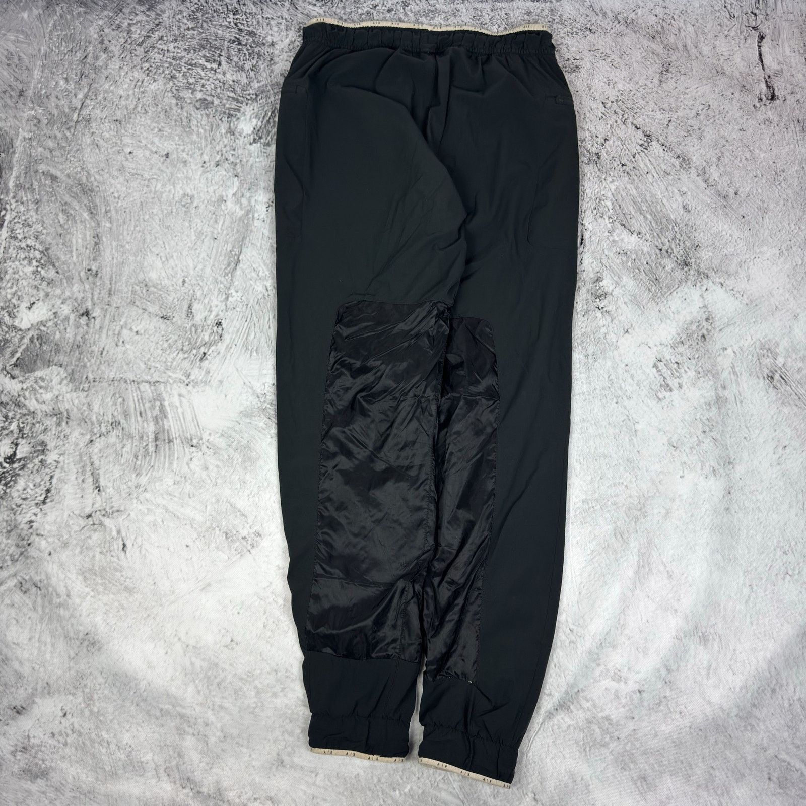 Nike Nike Air Women Black White Spellout Straight Leg Track Pants Size 30" / US 8 / IT 44 - 7 Thumbnail