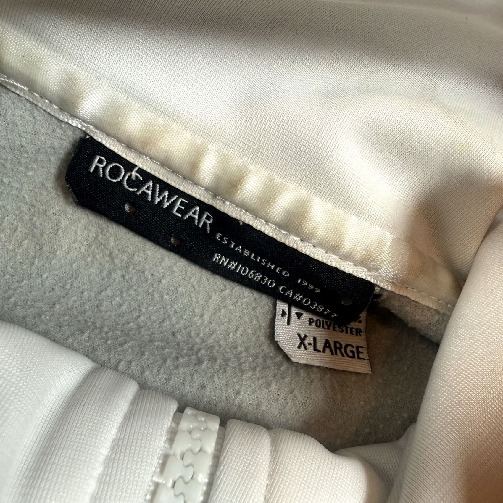 Rocawear VINTAGE Rocawear Track Jacket Mens XL Gray Zip Hoodie/Hiphop Y2K (Gray) Mens XL Size US XL / EU 56 / 4 - 7 Thumbnail