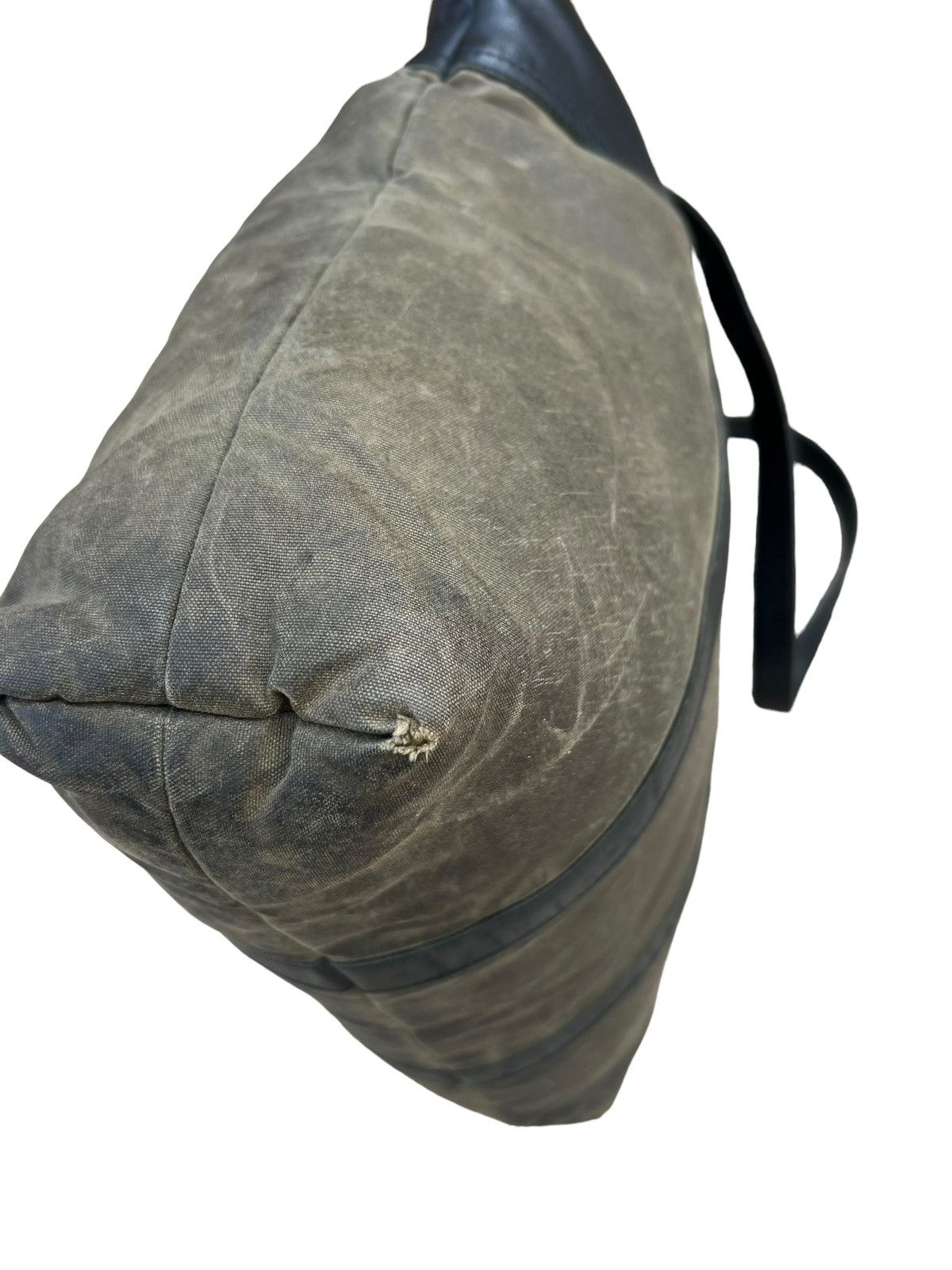 Billykirk Vintage Billykirk Handmade Distress Waxed Canvas Leather Bag Size ONE SIZE - 5 Thumbnail