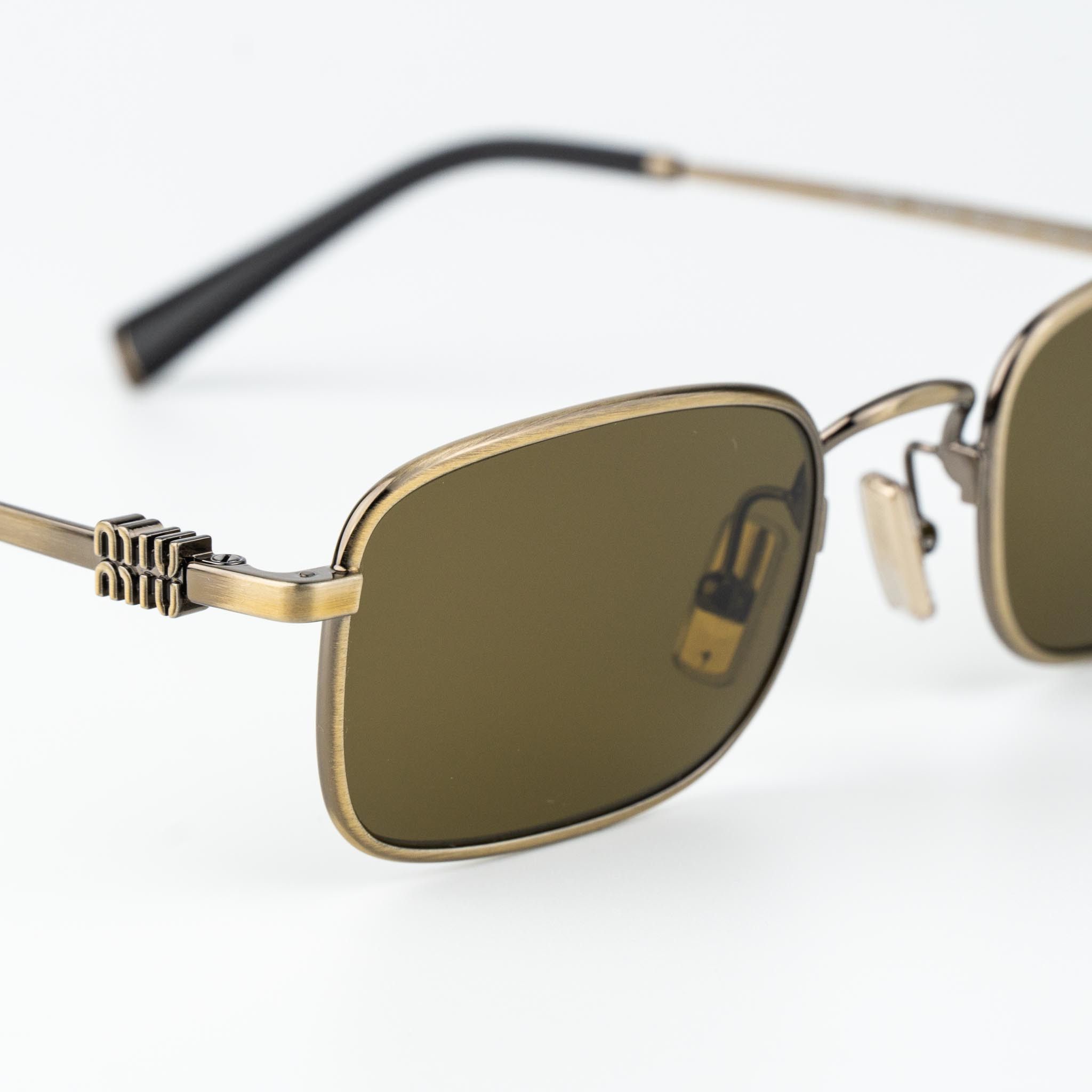 Miu Miu Miu Miu Women Sunglasses Rectangle MUA53S 26C09Z AUTHENTIC Size ONE SIZE - 6 Thumbnail