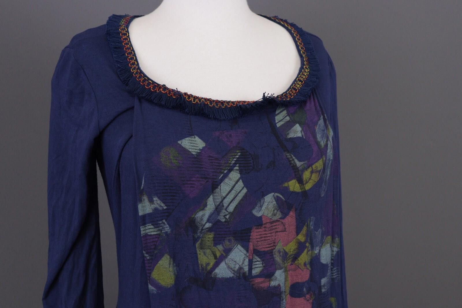 Designer Save The Queen Blue Abstract Summer Dress Size S Size S / US 4 / IT 40 - 6 Thumbnail