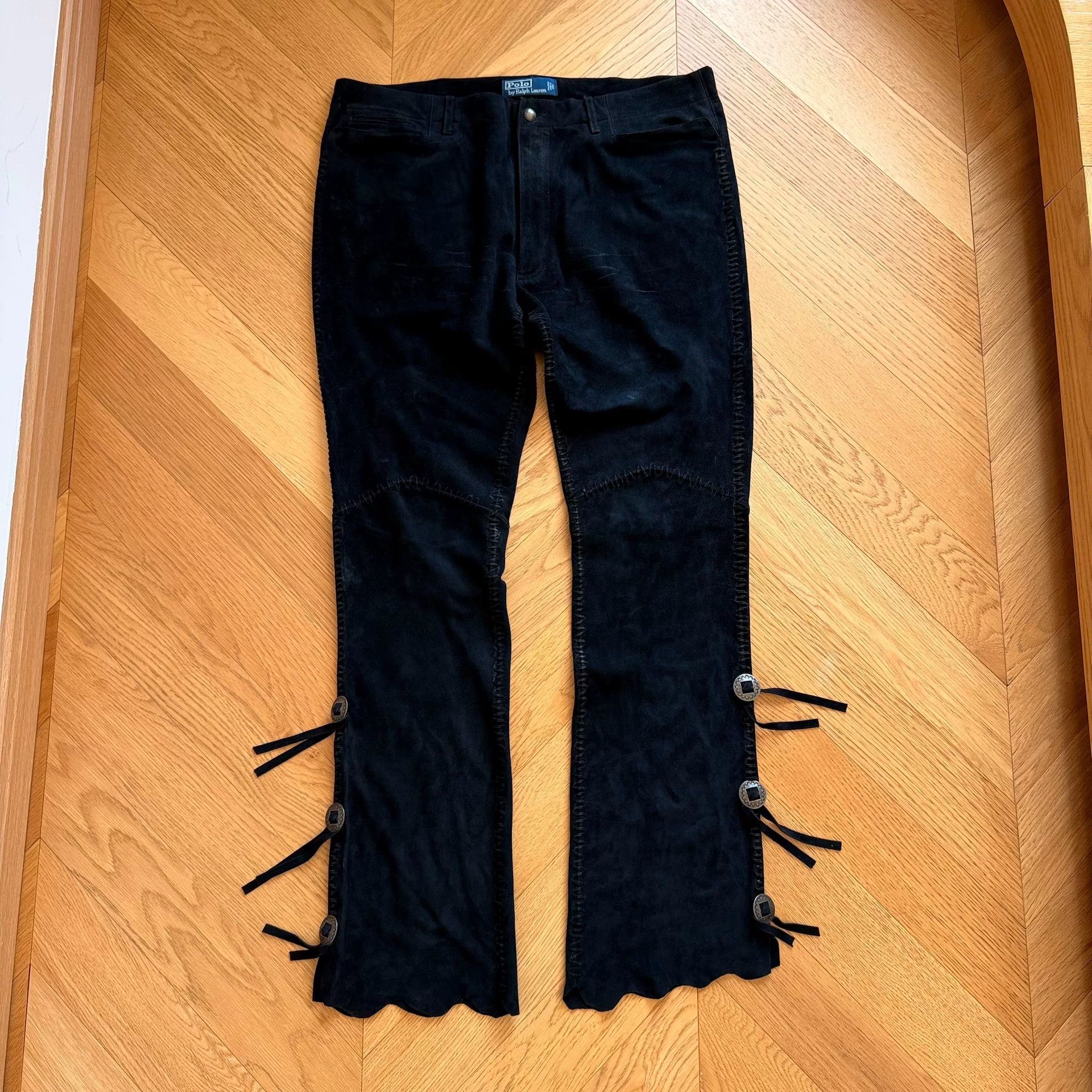 RLX Ralph Lauren Vintage Ralph Lauren Suede Pants Size US 38 / EU 54 - 1 Thumbnail