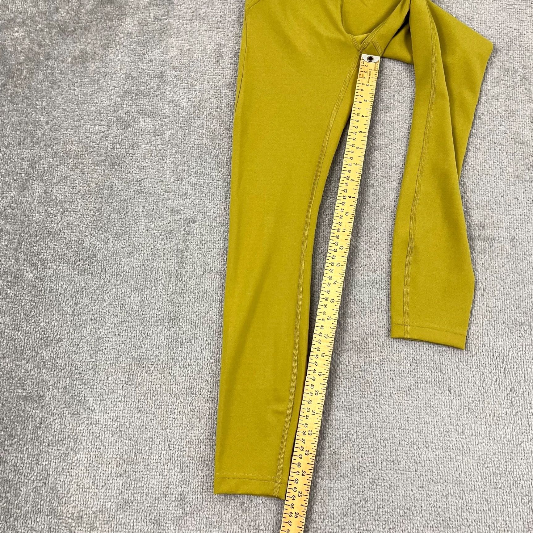 Lululemon Lululemon Instill Tights Women Sz 2 / 25" Yellow Mid Rise Active Yoga Gym 5DWPS Size ONE SIZE - 6 Thumbnail