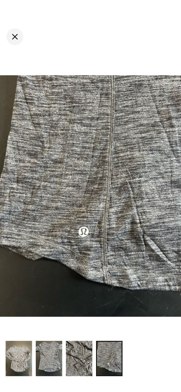 Lululemon lululemon athletica Heather Gray Long Sleeve Active Top Size S / US 4 / IT 40 - 4 Thumbnail