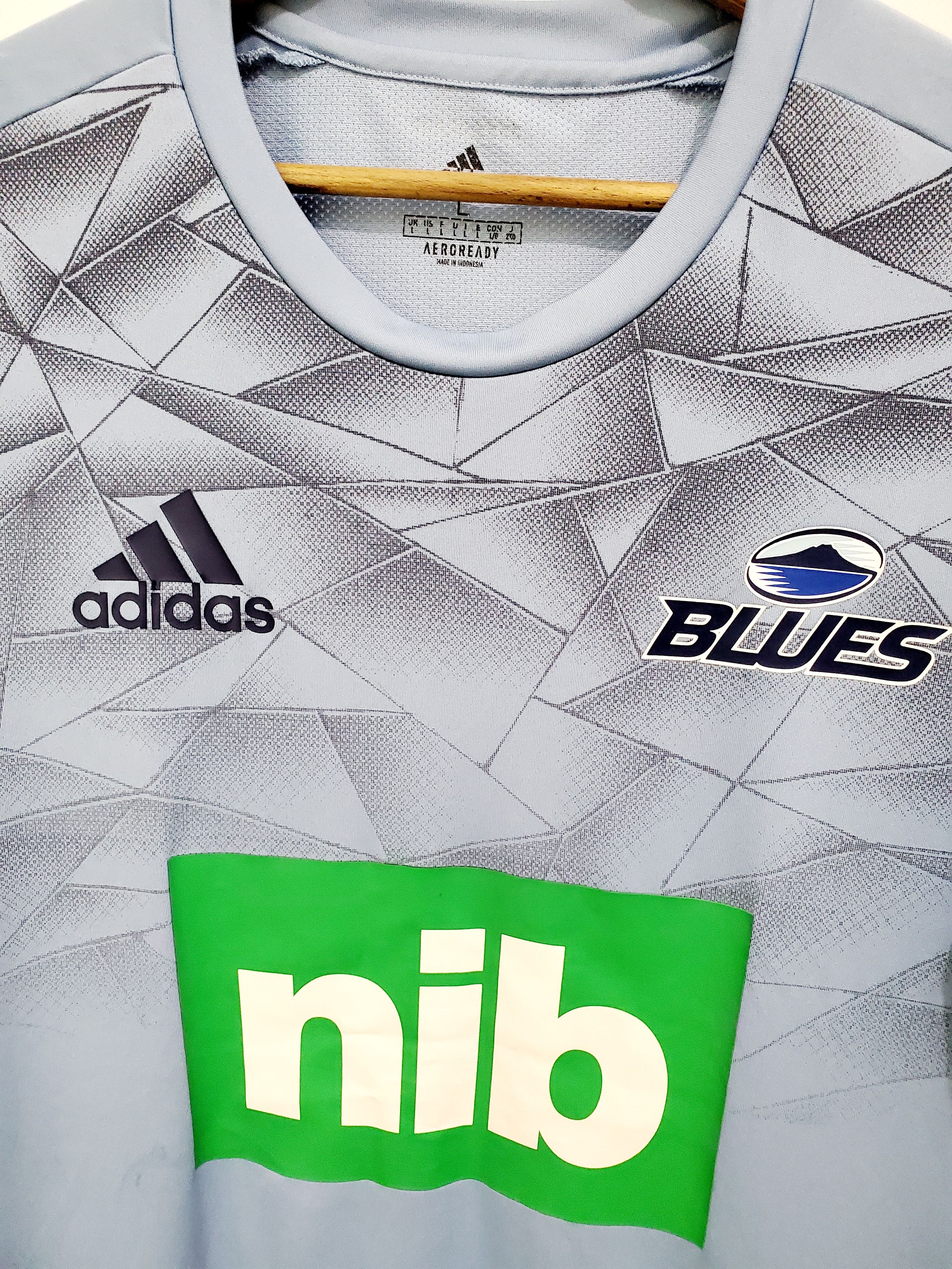 Adidas Auckland blues rugby adidas shirt Size L Size US L / EU 52-54 / 3 - 2 Thumbnail