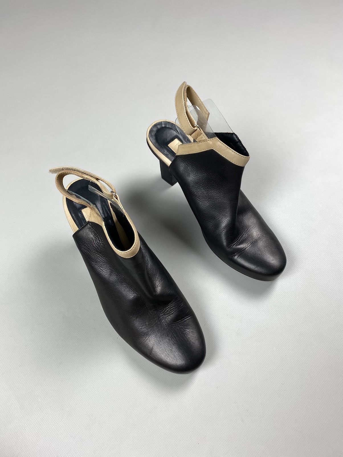 Marithe + Francois Girbaud Marithe Francois Girbaud avant-garde leather heels boots Size US 11 / IT 41 - 1 Thumbnail