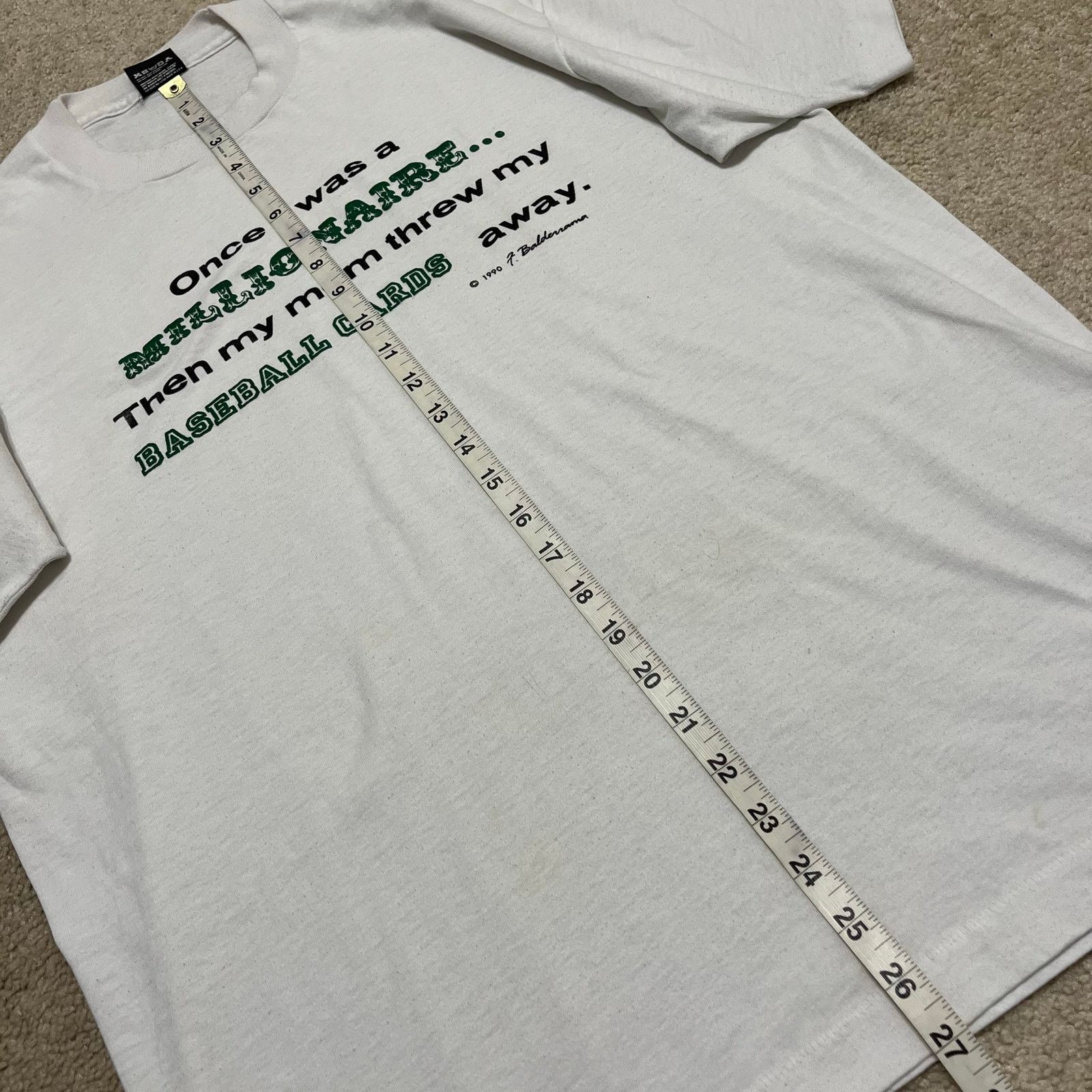 Other Vintage 1990 Baseball Cards Millionaire Graphic Tee Funny XL Size US XL / EU 56 / 4 - 6 Thumbnail