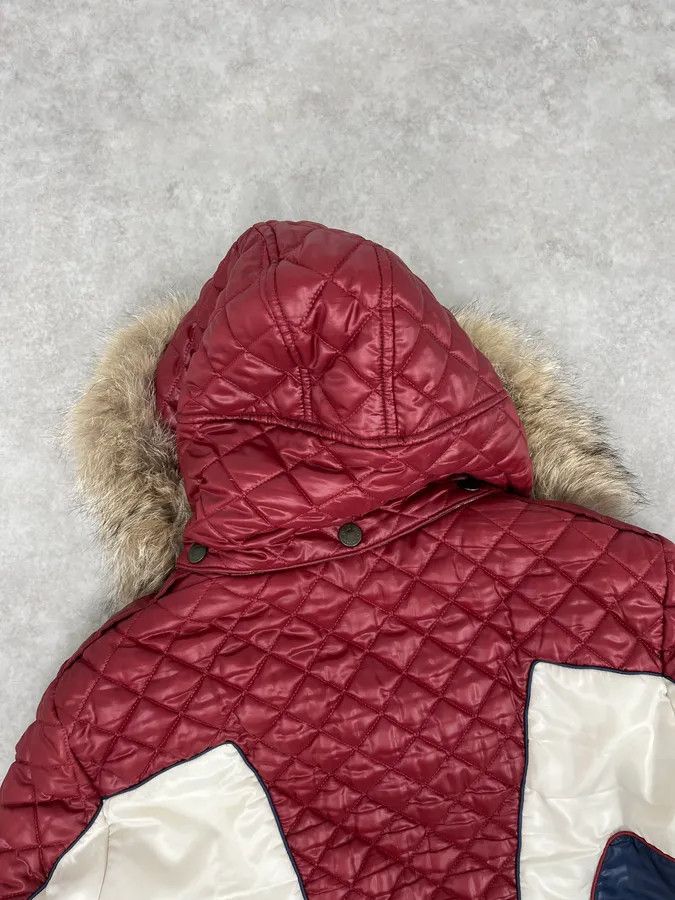 Dolce & Gabbana AW2008 Dolce & Gabbana White & Red British Fur Hooded Puffer Jacket Size US M / EU 48-50 / 2 - 8 Thumbnail