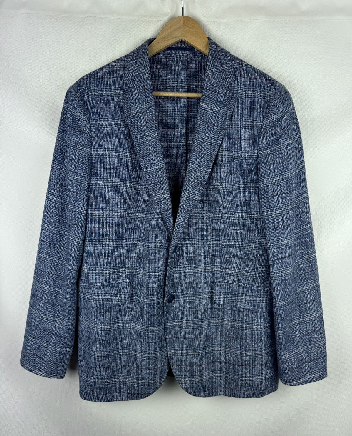 Hackett Hackett Cotton Linen Strch Pow CC Half Lined Blazer Jacket Size 40R - 1 Thumbnail