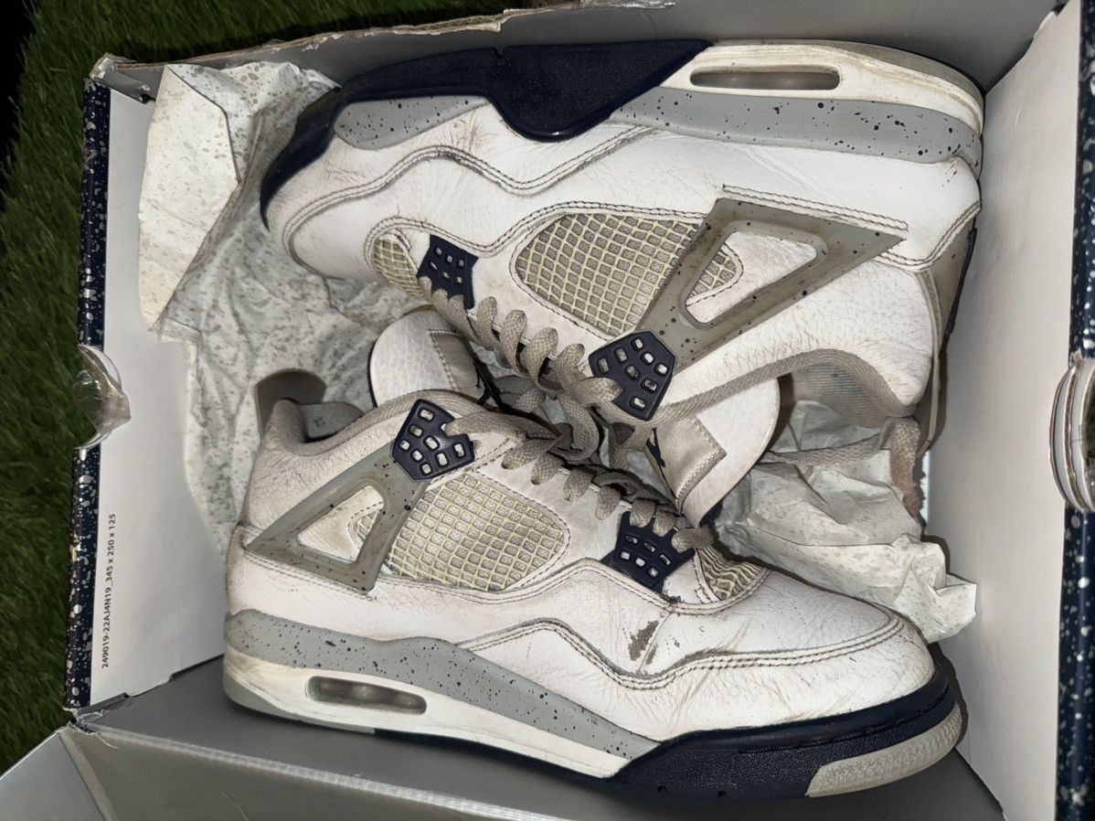 Nike Air Jordan Retro 4 Midnight Navy Sneakers Size US 10 / EU 43 - 8 Thumbnail