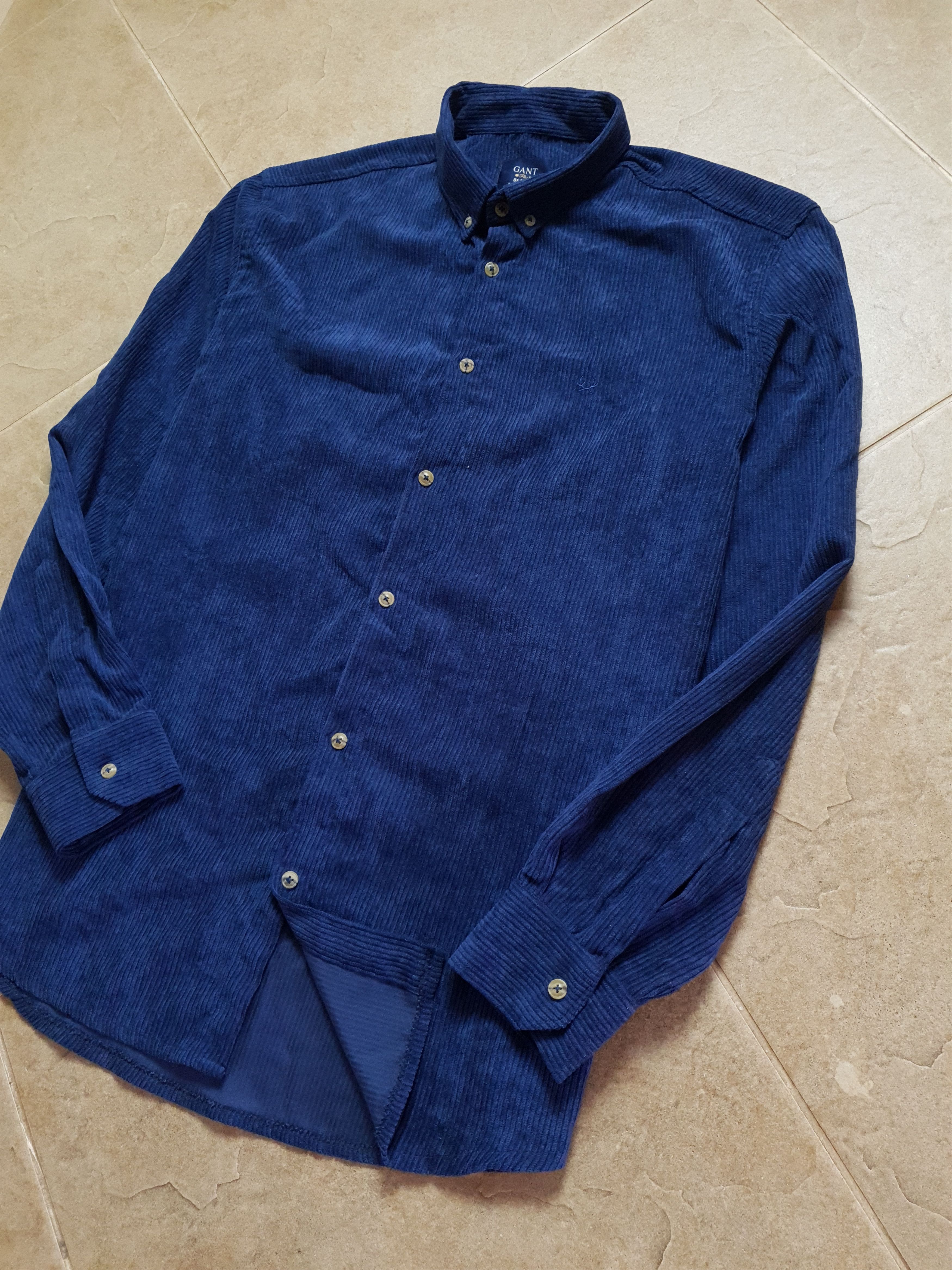 Gant Velvet shirt Vintage GANT Size L blue Size US XL / EU 56 / 4 - 6 Thumbnail