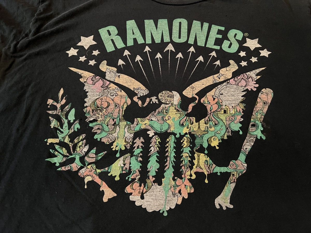 Band Tees Vintage Ramones 1234 T Shirt Y2K Grunge Punk Eagle 2007 Size US XXL / EU 58 / 5 - 2 Thumbnail