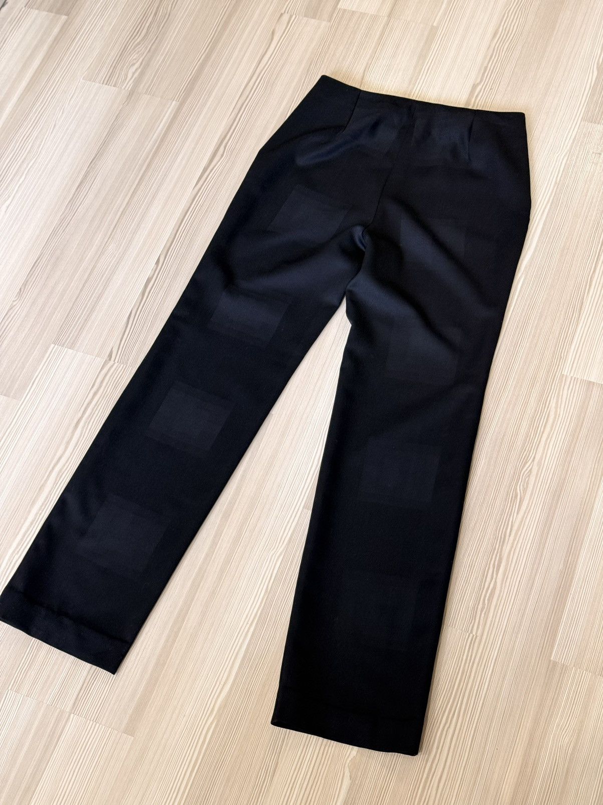 Versace 90s Gianni Versace Couture Jacquard Double Side-Zip Pants Size 29" - 7 Thumbnail