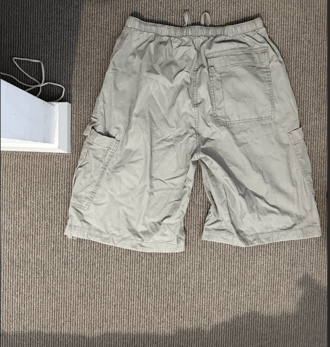 Other Grey Cargo Shorts Y2K Streetwear Waist Utility Pocket Shorts Size US 30 / EU 46 - 2 Thumbnail