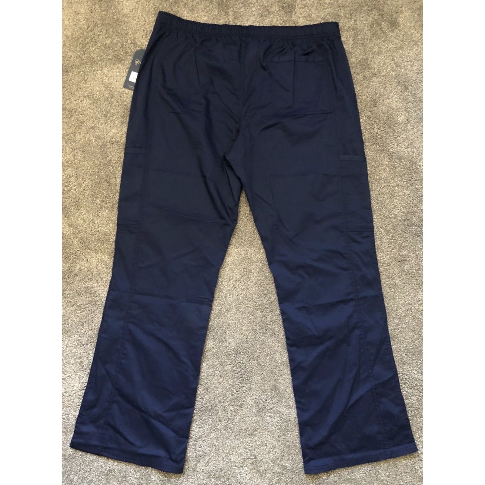 Cherokee Cherokee Workwear Revolution Scrub Pants WW120 Women's L Slight Flare Drawstring Blue Size 36" / US 14 / IT 50 - 2 Thumbnail
