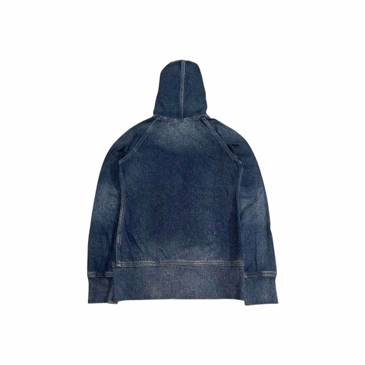 If Six Was Nine × Japanese Brand × Le Grande Bleu (L.G.B.) 🔥Y2K Vintage G.O.A Indigo Denim Hoodie Zip Jacket Distressed Size US S / EU 44-46 / 1 - 4 Thumbnail