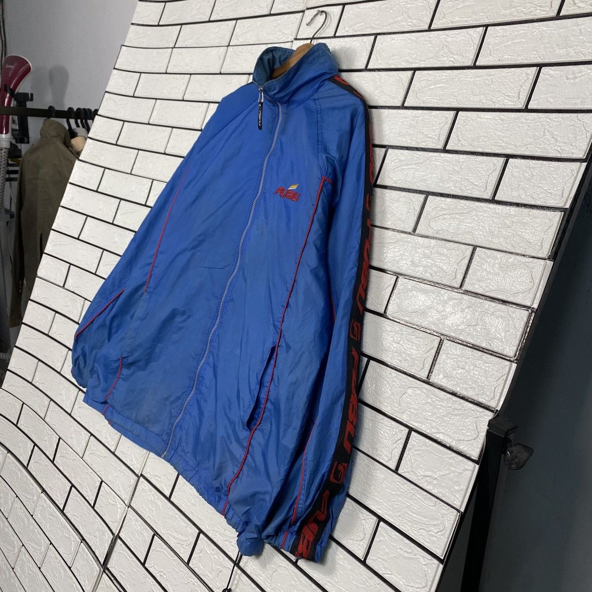 Fubu 📌Vintage Light Zipper Jacket Fubu Big Logo Embroidery Size US L / EU 52-54 / 3 - 3 Thumbnail