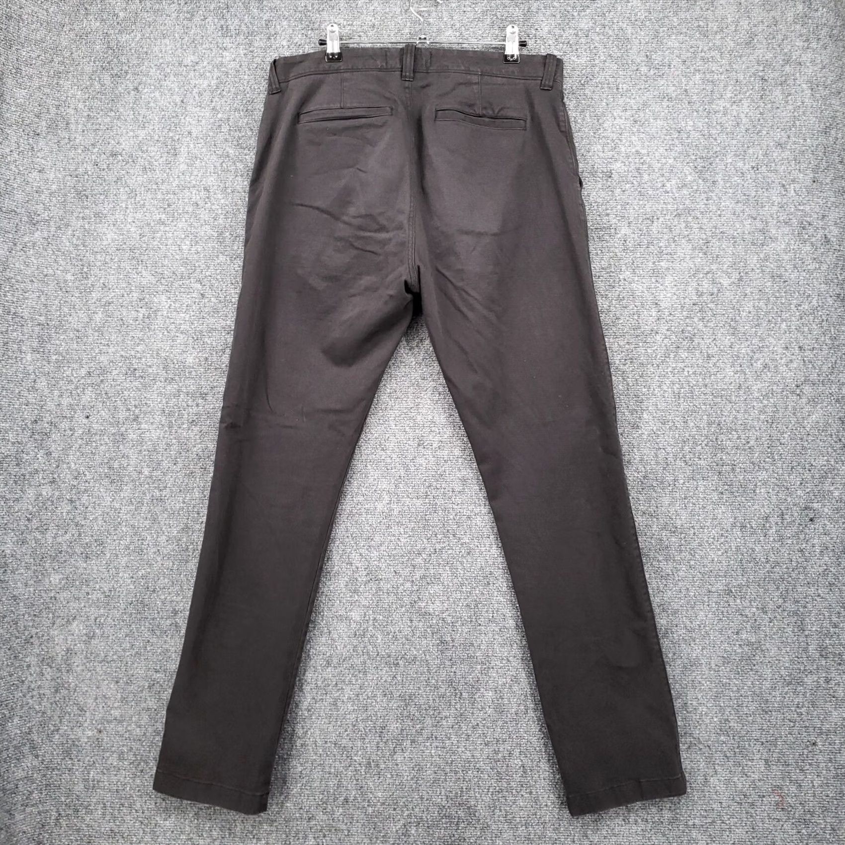 Madewell Madewell Pants Mens 32x32 Gray Penn Slim Fit Chino Straight Stretch Trousers Size US 32 / EU 48 - 2 Thumbnail