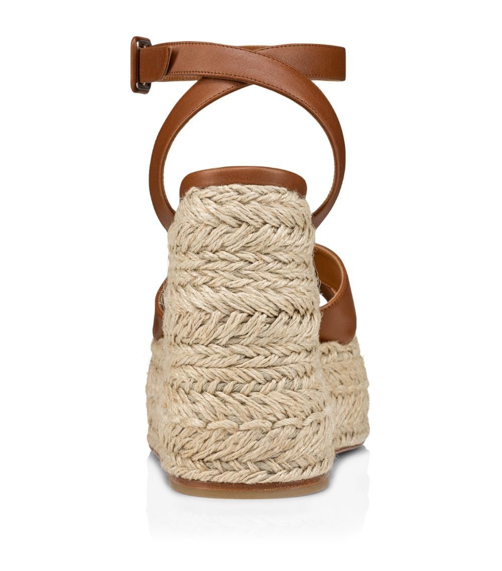 Christian Louboutin o1s1wg110125 Mariza Espadrille Wedge Sandals in Brown Size US 8 / IT 38 - 3 Thumbnail