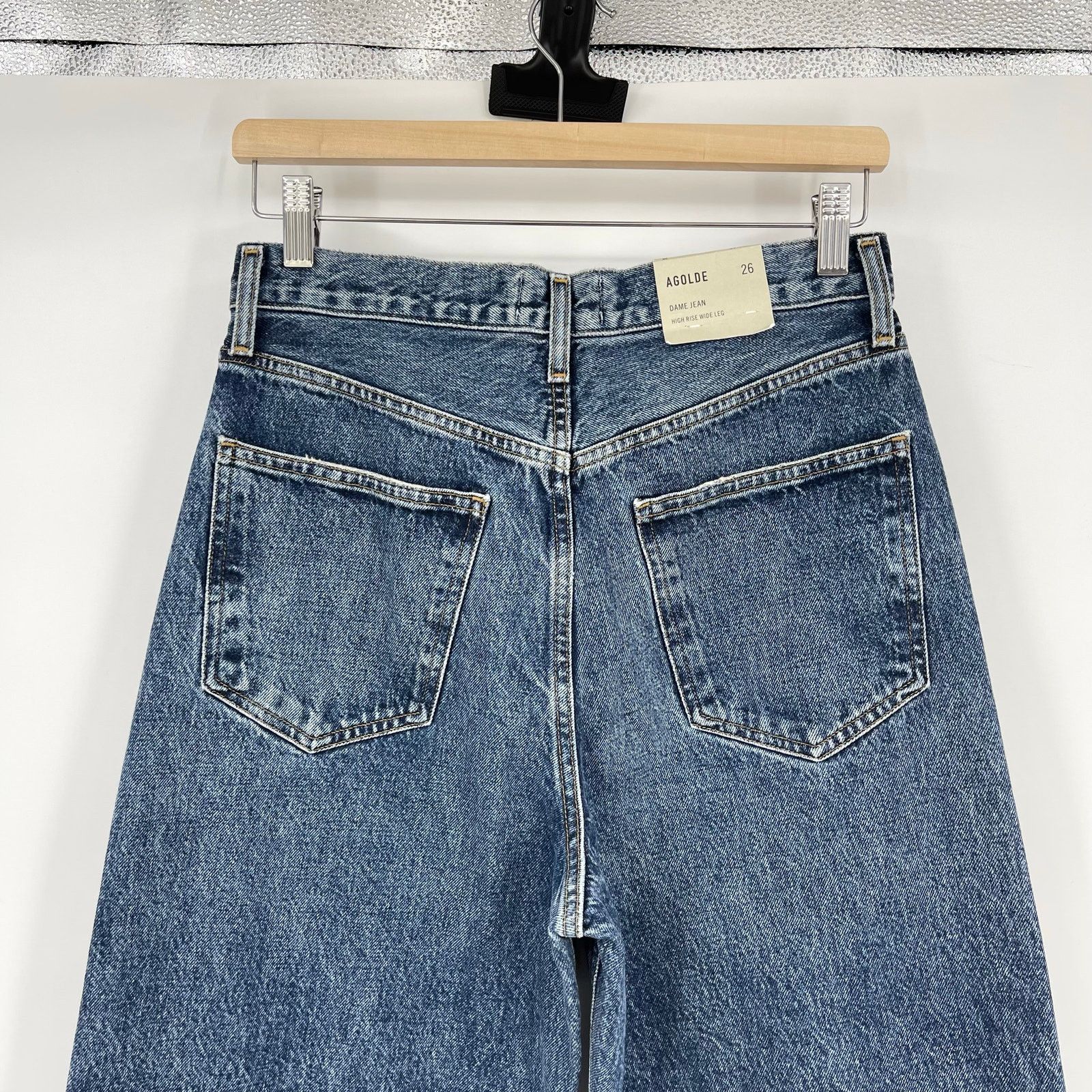 Agolde AGOLDE | NWT Dame High Rise Wide Leg Cuffed Jeans Control 26 Size 26" / US 2 / IT 38 - 9 Thumbnail