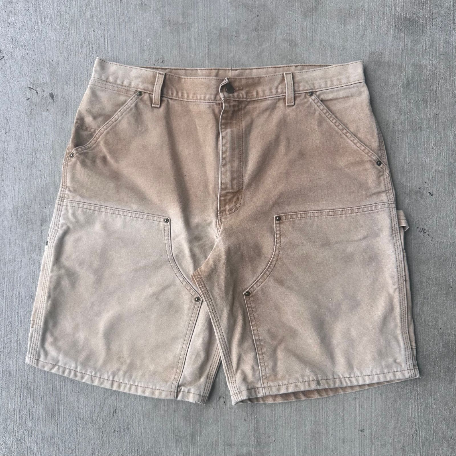 Vintage Y2K Carhartt B80 brown double knee work wear pants