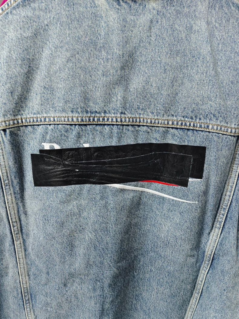 Balenciaga BalenciagaSS23 Shelter Tape Coke Washed Long Sleeve Denim J Size US L / EU 52-54 / 3 - 3 Thumbnail