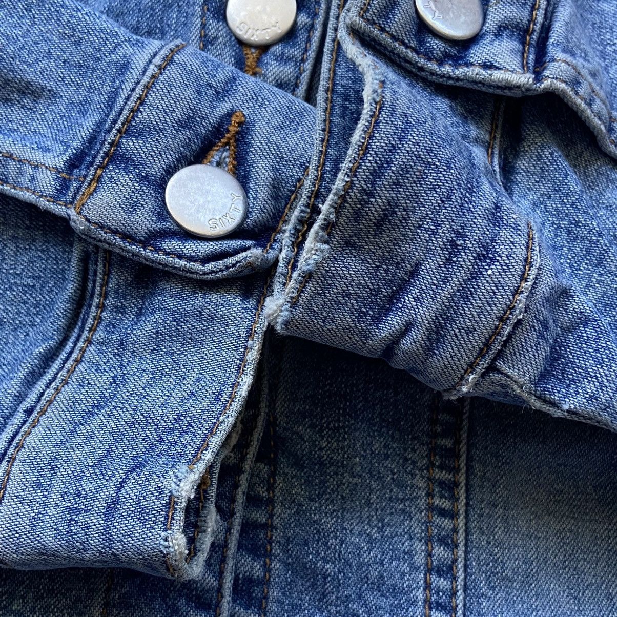 Miss Sixty 📌 Vintage 00s Miss Sixty Denim Crop Y2K Jacket Size M / US 6-8 / IT 42-44 - 10 Thumbnail