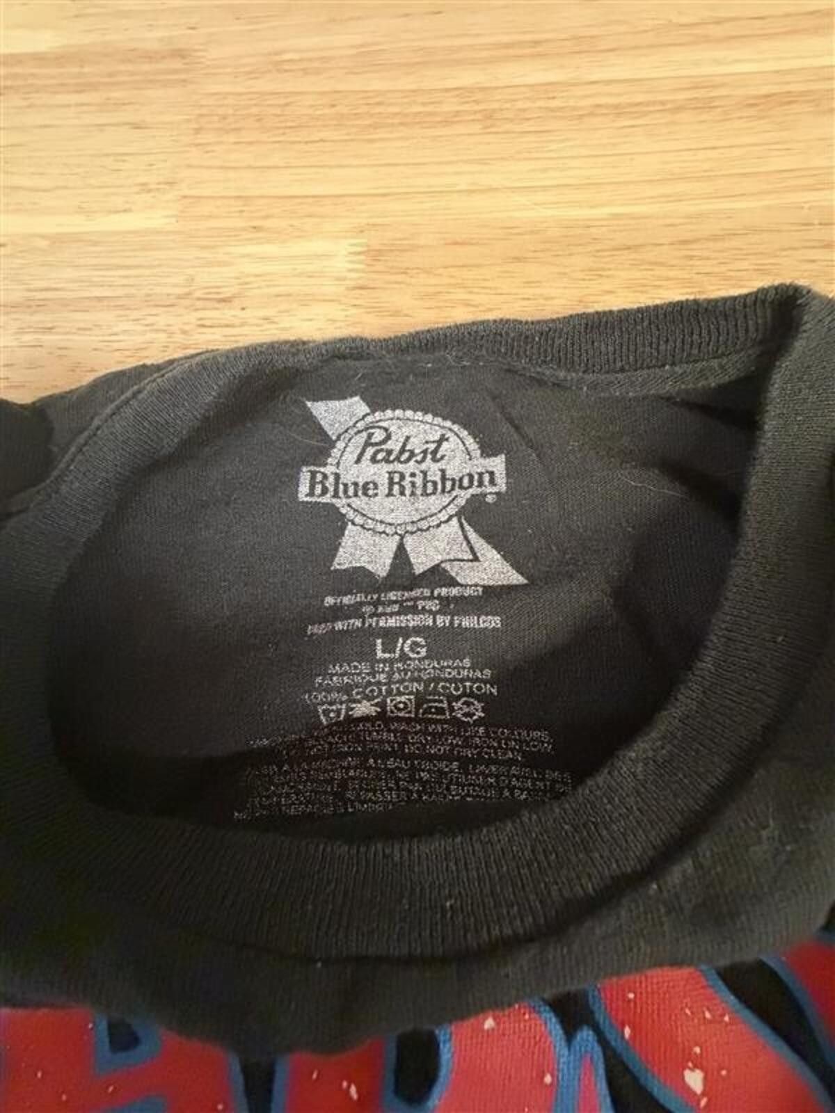 Pabst Blue Ribbon Pabst Blue Ribbon Racing T-Shirt Size L 2010s Car Graphic T Size ONE SIZE - 3 Thumbnail