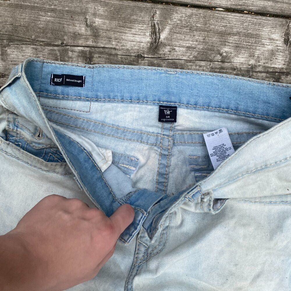 True Religion True Religion Jeans Size 34 RICKY BIG T Blue Size US 34 / EU 50 - 6 Thumbnail