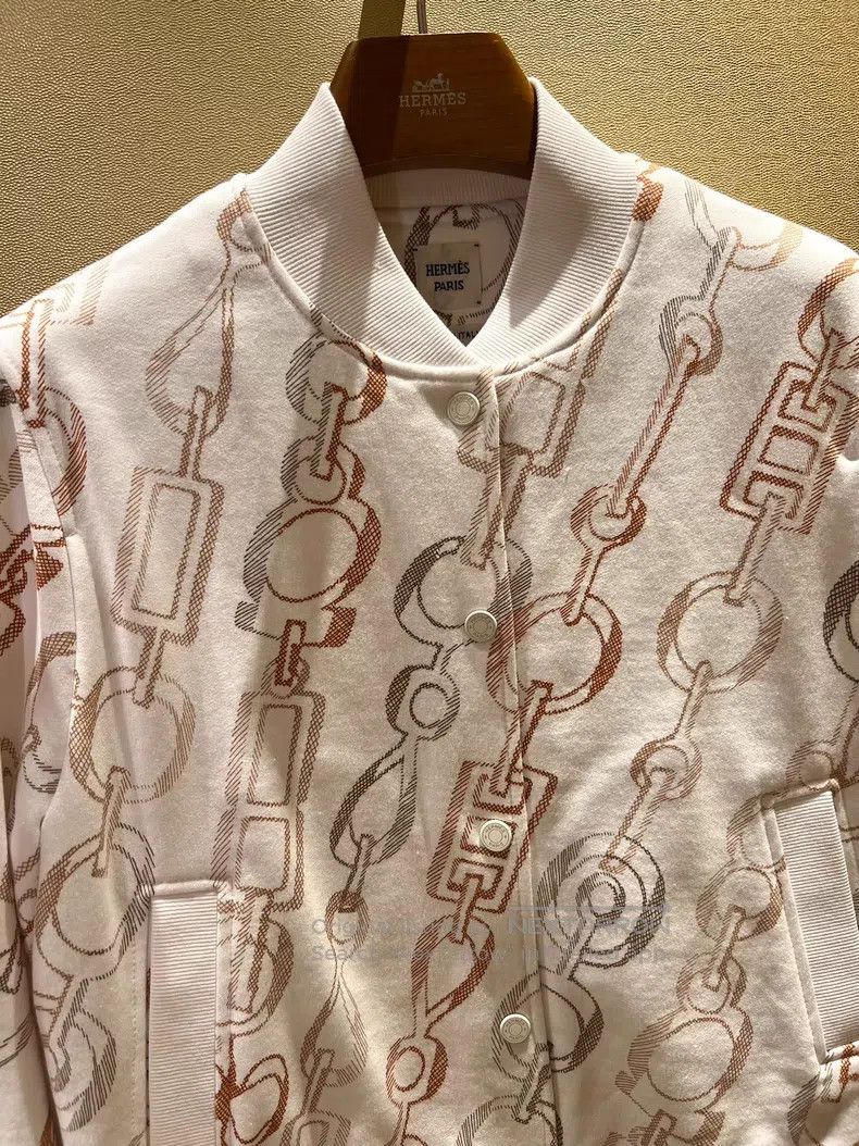Hermes Hermes Swirling Melody baseball jacket Size XS / US 0-2 / IT 36-38 - 2 Thumbnail