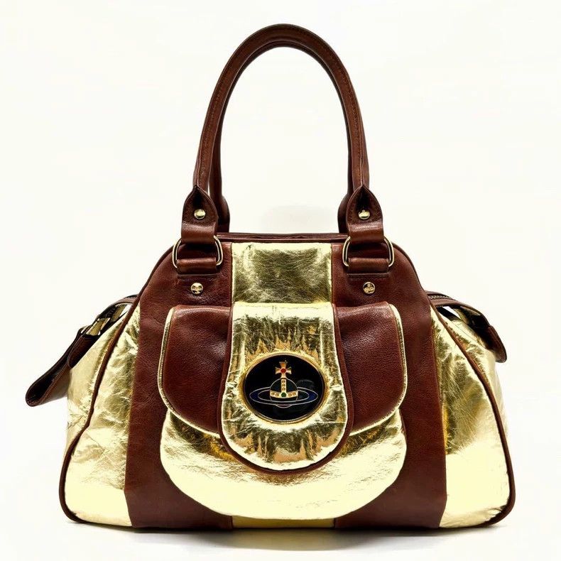 Vivienne Westwood Vivienne Westwood Brown matching porcelain handle bag Size ONE SIZE - 1 Thumbnail