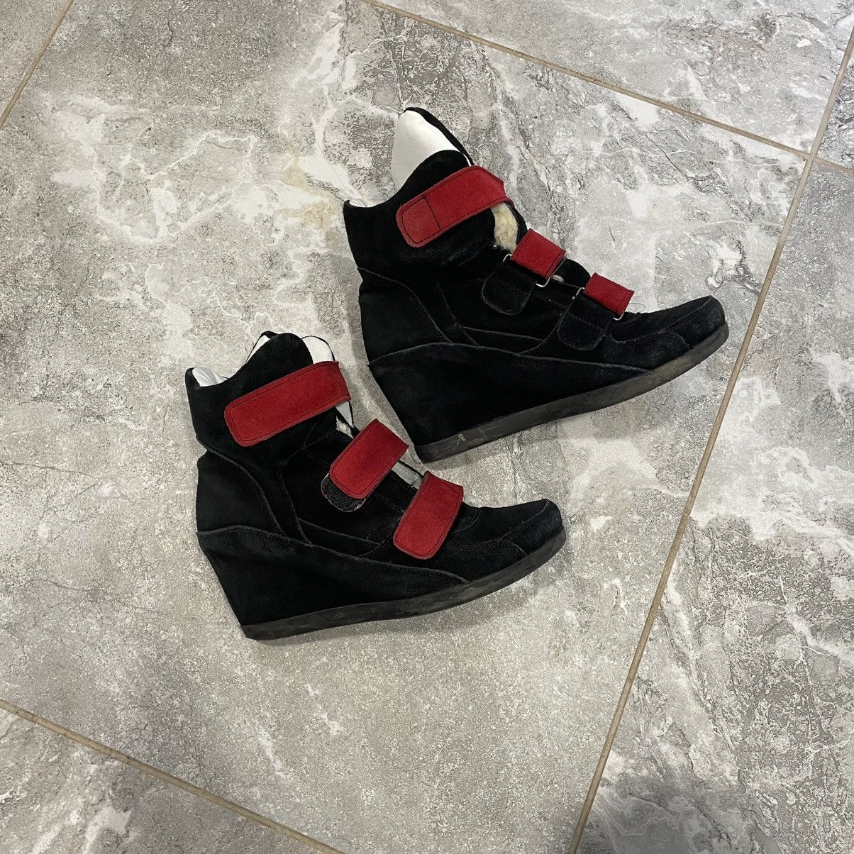 Vintage 38 like ISABEL MARANT BECKETT HIGH PLATFORM SNEAKERS SHOES Size US 8 / IT 38 - 1 Thumbnail