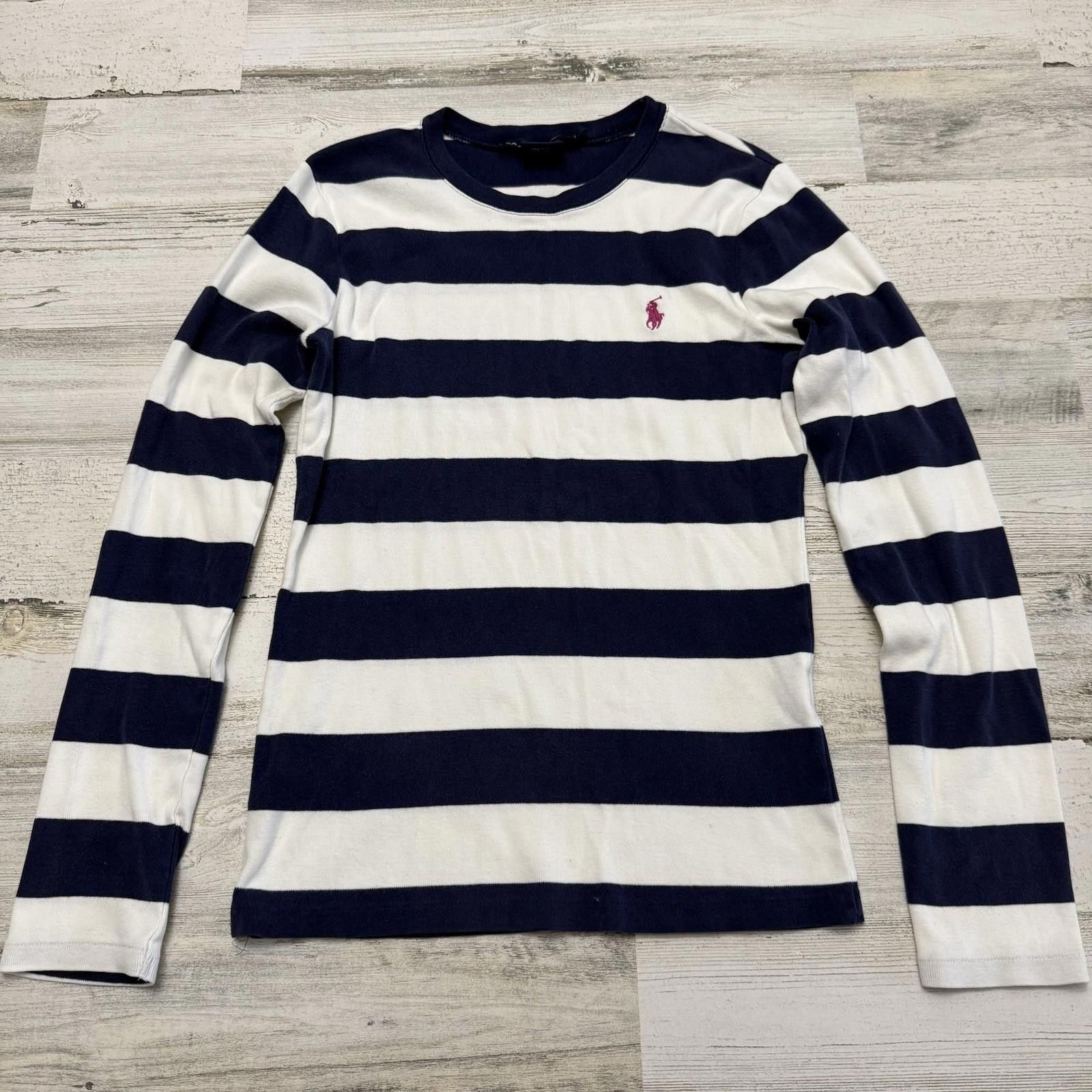 Polo Ralph Lauren Womens Polo Ralph pink pony sport striped longsleeve M Size M / US 6-8 / IT 42-44 - 1 Thumbnail