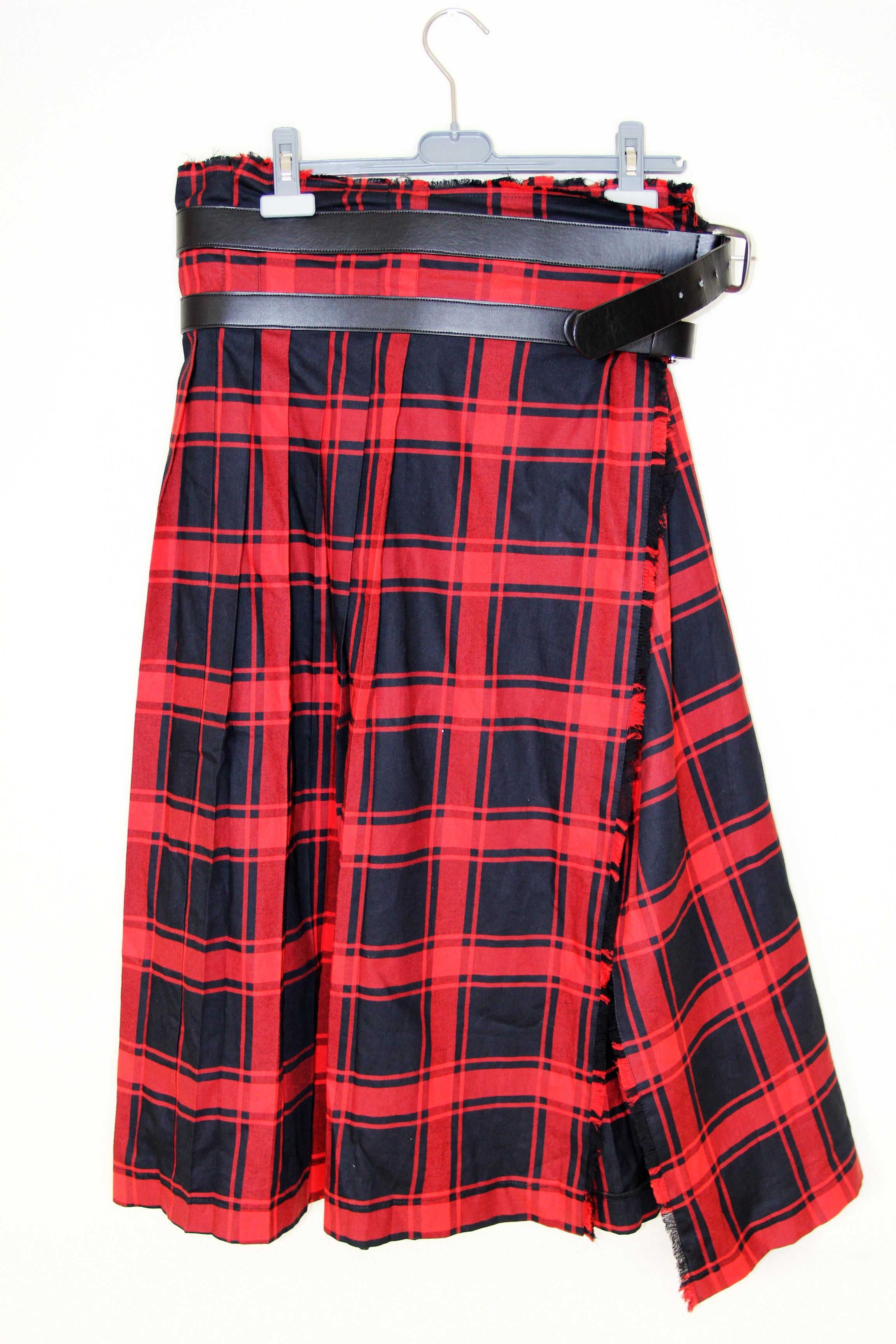 Other BNWT AW23 JEANNE FRIOT LONG TARTAN KILT S Size US 30 / EU 46 - 3 Thumbnail