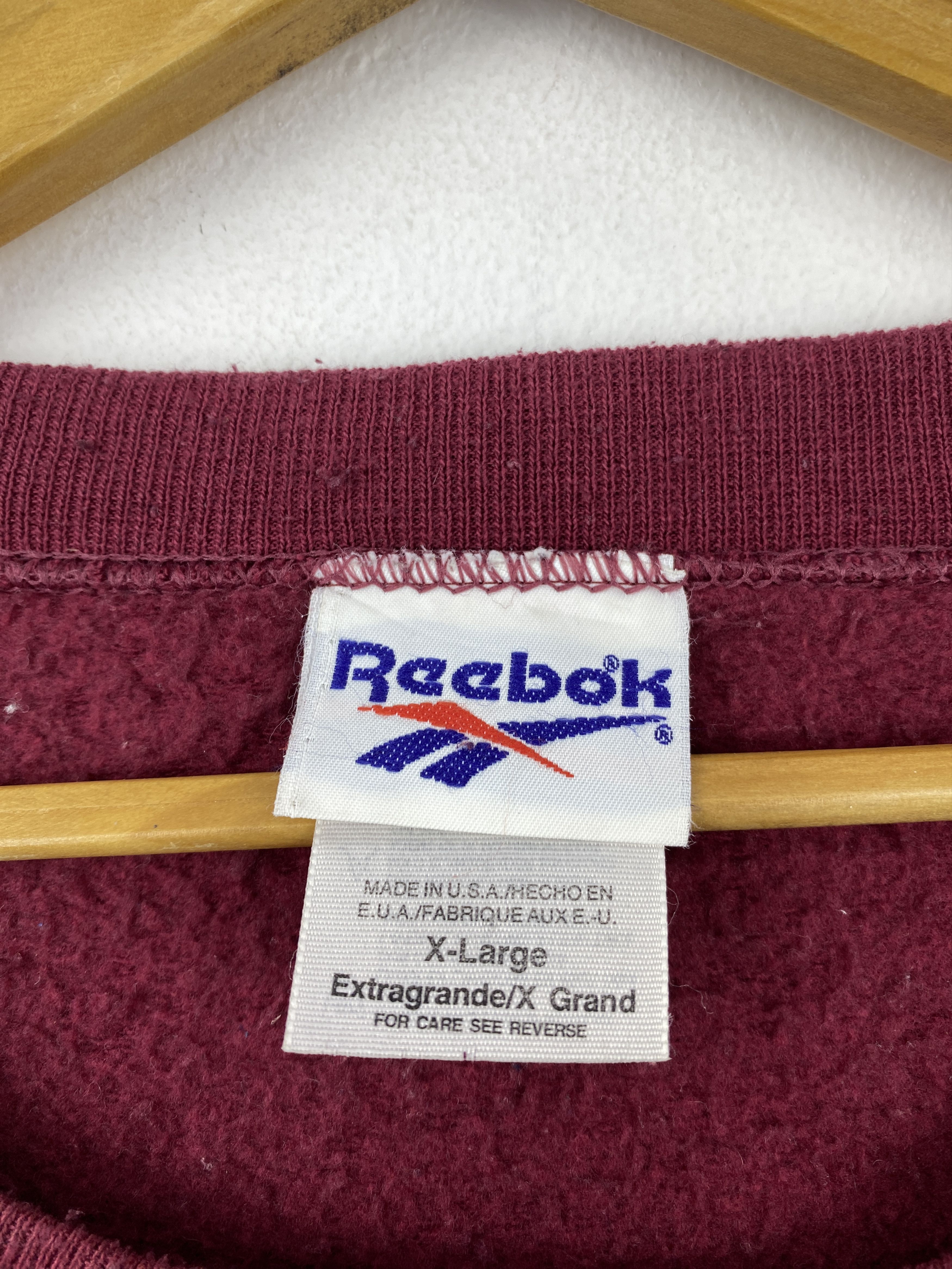 Reebok Vintage 90s Reebok Pullover Crewneck Sweatshirt SH0542 Size US XL / EU 56 / 4 - 9 Thumbnail