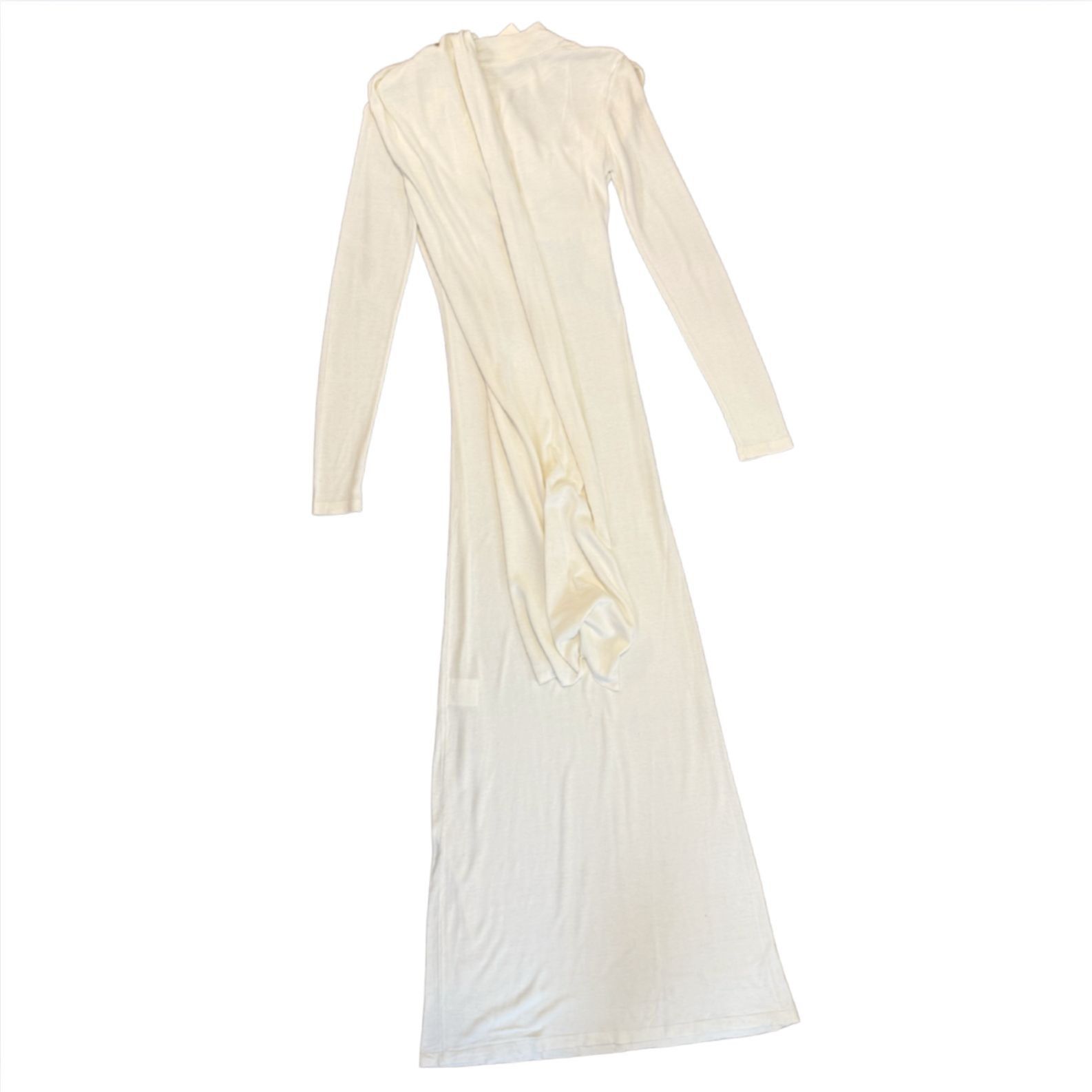 AYA MUSE AYA MUSE scarf-detail longsleeved maxi dress Cream NWT $986 Size S / US 4 / IT 40 - 4 Thumbnail
