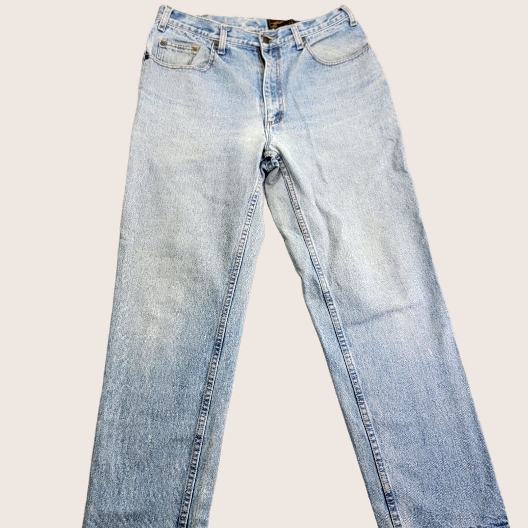 Eddie Bauer VINTAGE Eddie Bauer Jeans Mens 34x30 Light Wash Blue Denim 90s Hong Kong Made Size US 34 / EU 50 - 1 Thumbnail