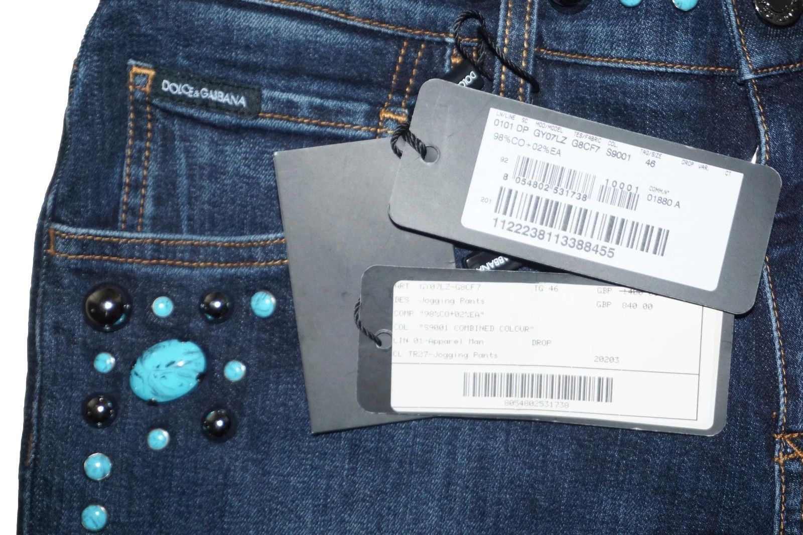 Dolce & Gabbana DOLCE & GABBANA SKINNY JEANS GY07LZ SIZE 46 Size US 30 / EU 46 - 8 Thumbnail