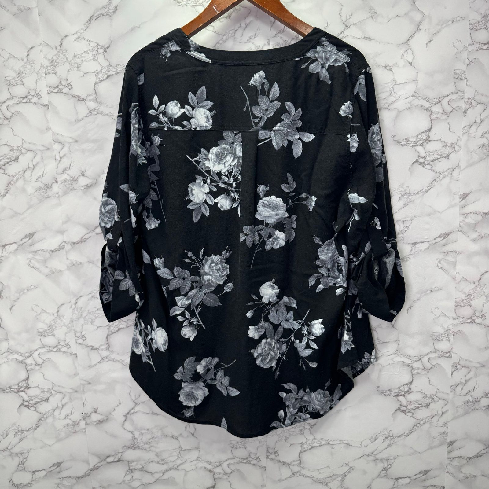 Corridor Torrid Women’s Plus Blouse Top sz 2X Floral Harper Fit #G965 Size XXL / US 16-18 / IT 52-54 - 3 Thumbnail