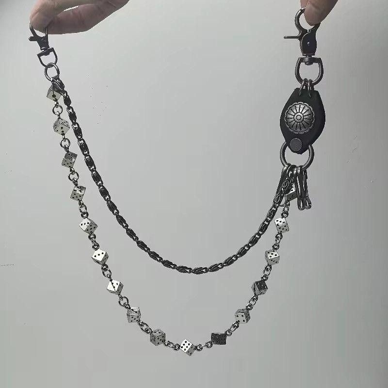 Jewelry Dice and Tribe Jean Motor Rock Wallet Chain Size ONE SIZE - 6 Thumbnail