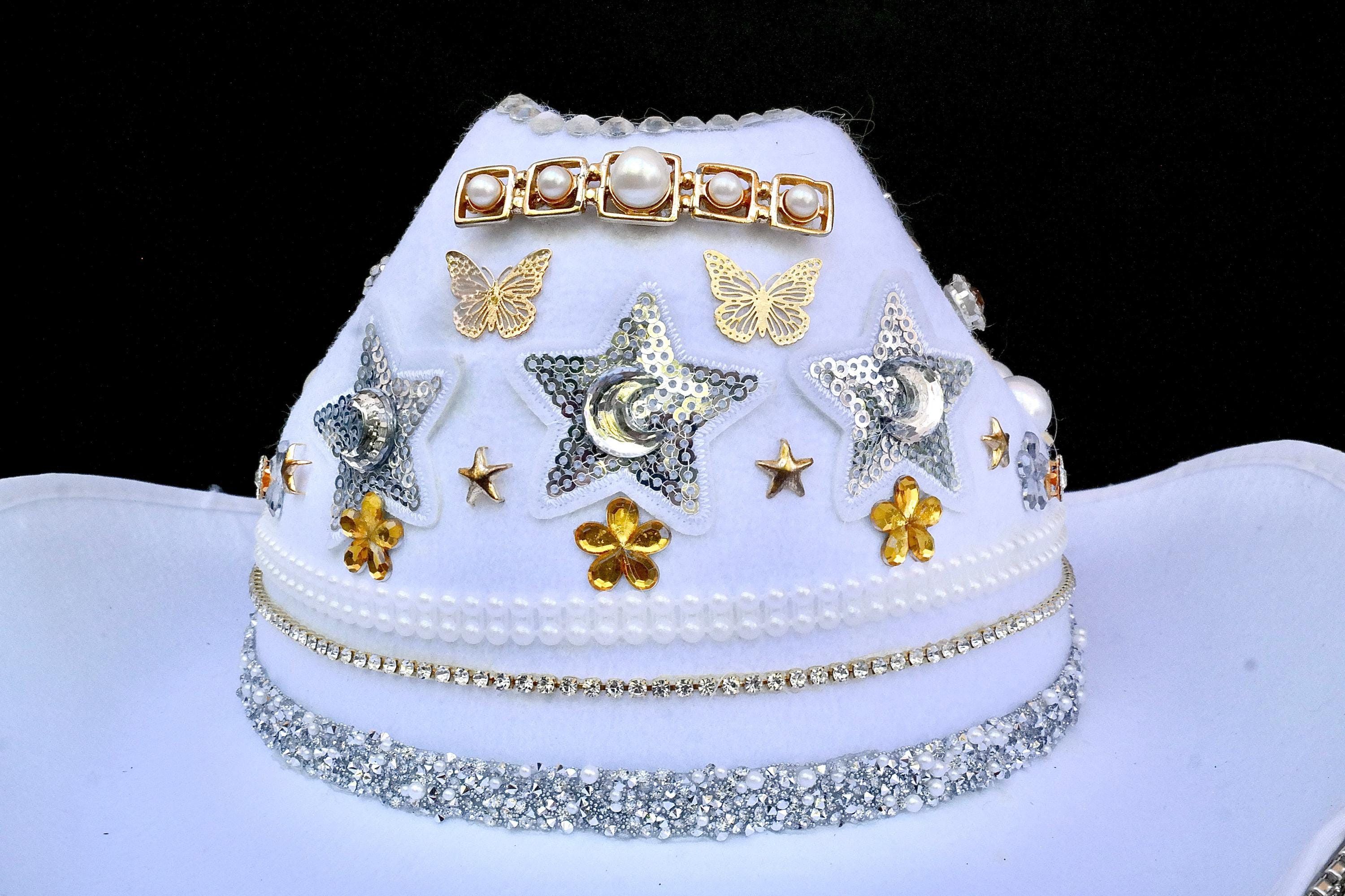 Handmade Spacey Bride Cowgirl Hat Size ONE SIZE - 6 Thumbnail