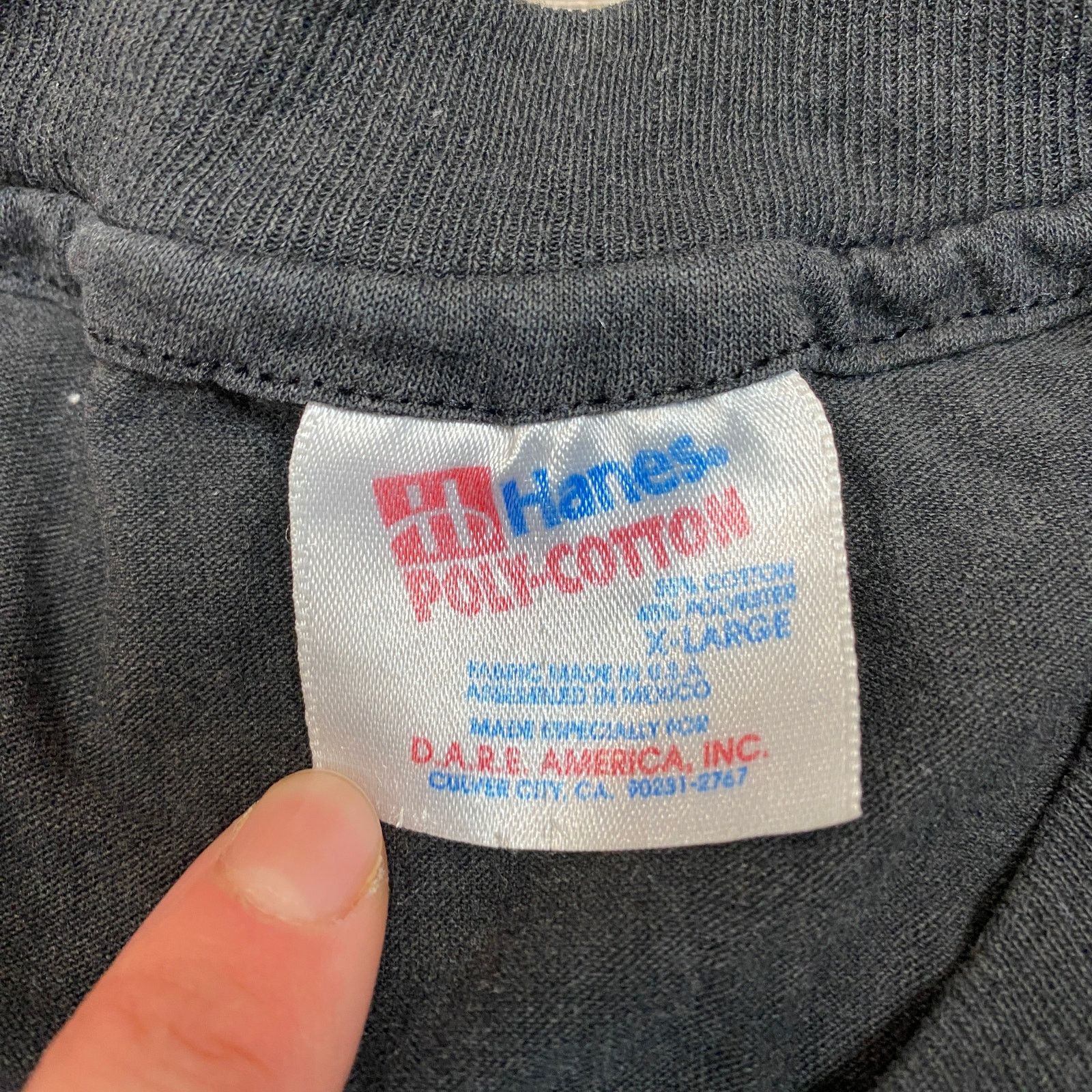 Hanes × Vintage VTG 90s DARE To Keep Kids Off Drugs Single Stitch Shirt XL Size US XL / EU 56 / 4 - 6 Thumbnail