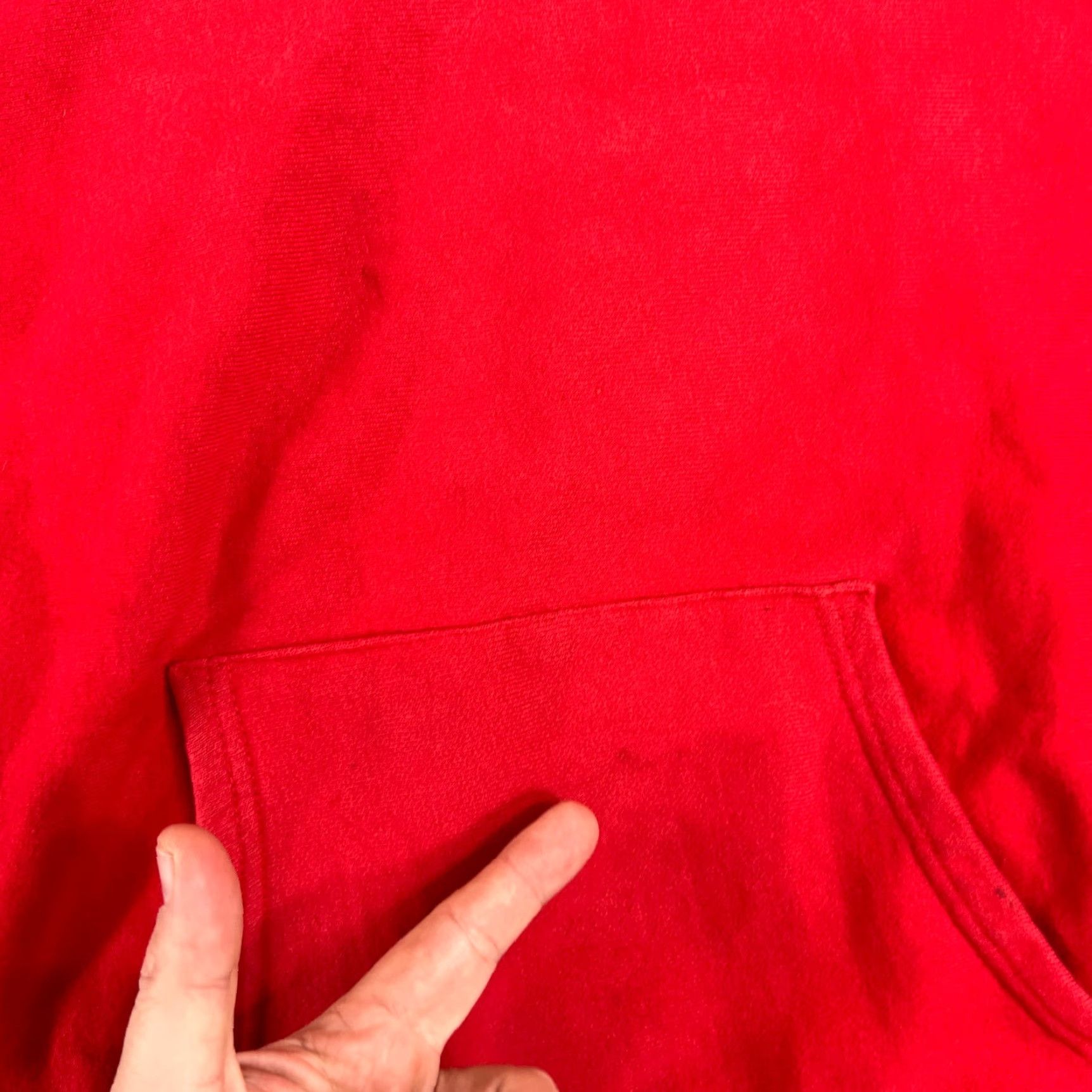 Champion VINTAGE Champion Reverse Weave Hoodie Mens L Red 80s Distressed Sweatshirt Size US L / EU 52-54 / 3 - 4 Thumbnail