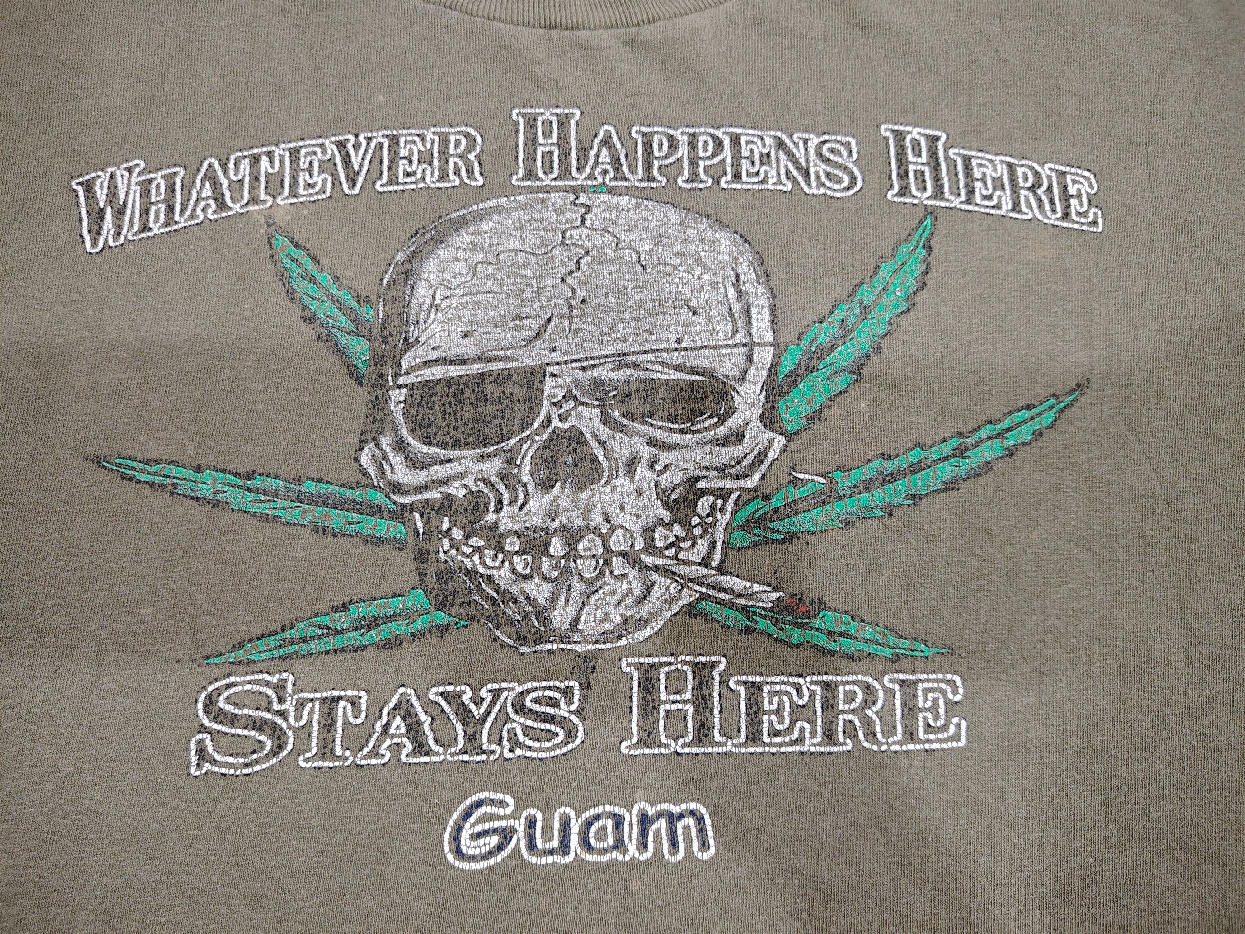 Seditionaries × Vintage Vintage Skulls Guam Marijuana T-Shirt Size US M / EU 48-50 / 2 - 4 Thumbnail