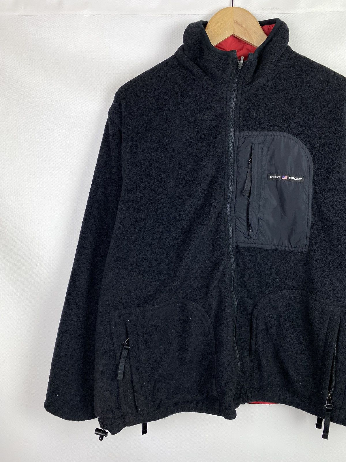 Polo Ralph Lauren × Vintage Polo Sport Ralph Lauren VTG nylon / fleece reversible jacket Size US M / EU 48-50 / 2 - 2 Thumbnail